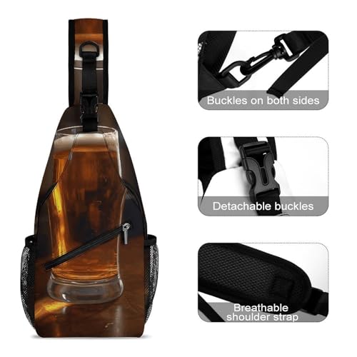 Bolso tipo sling para pecho y hombro 38x20 cm miniatura 3