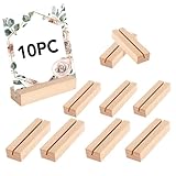 Qintora Soportes Para Tarjetas Madera Rectangulares, Soportes Números Mesa,...