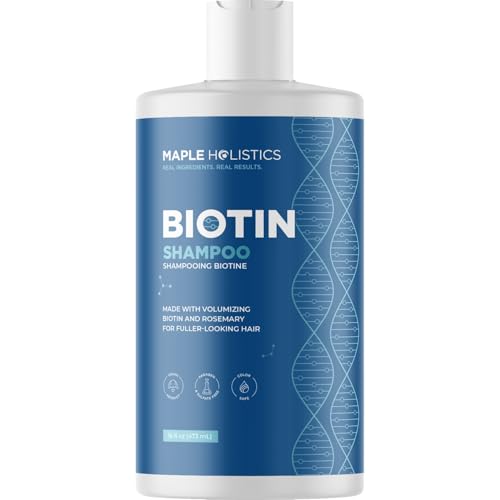 Maple Holistics Sulfate Free Volumizing Biotin Shampoo for Thin Hair, 473 ml