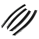 HEROFFIX 1 Set Fensterabweiser für Hyundai Elantra Limousine 2011-2016 Seitliche Fensterabweiser Schwarz