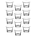 Royal Imports Candle Holder Glass Votive for Wedding, Birthday, Holiday & Home Decoration, Oyster, Set of 12 - Unfilled