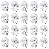 Universal PVC Suction Cup Hook - 40 Packs, Can Be Affixed to Any Smooth Surface, Practical Hanging Supplies.Office, Home, Kitchen Bathroom.