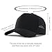 BOTVELA Men Adjustable Snapback Baseball Cap Vented Performance Laser Cut Mesh Hat (Black)