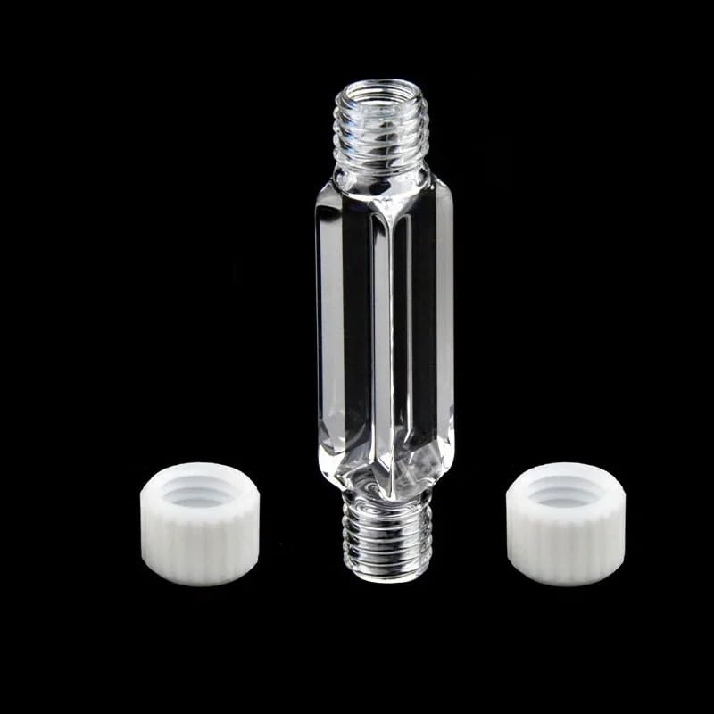 Quartz Micro Flow Cell Colorimetric Dish - 1.4ml Capacity, Four-Sided Transparent, Slit Type for U-V Applications
