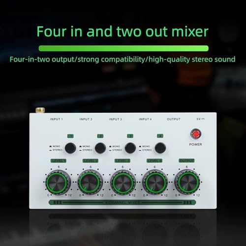 Mélangeur audio portable pour brancher instrument et micros - 5