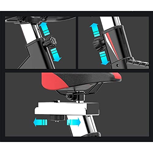 Image of Exercise Bikes Stationary Indoor Cycling Bike with Belt Drive Adjustable Comfort Seat Indoor Mute Equipment Exercise Fitness Equipment