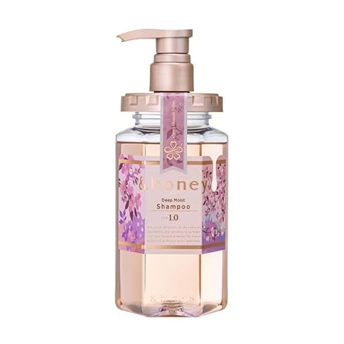 &Honey Deep Moist Step 1.0 Shampoo 440ml �C Cherry Blossom Fragrance �C Feuchtigkeitspflege, Sanfte Reinigung & Reparatur