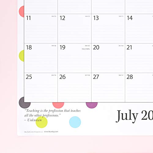 Blue Sky 2021-2022 Academic Year Weekly & Monthly Planner, 5" X 8 - View #3