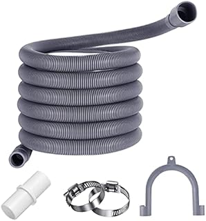 XINCHAO 3m Drain Hose Extension Pipe Kit Universal Replacement Drain Hose for Machine Washing Dishwasher Washer Dryer
