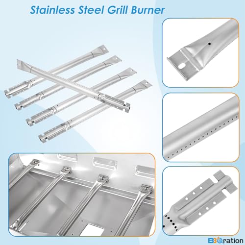 Image of Repalcement Parts for Kitchen Aid 720-0826E 720-0709C 860-0003C, for Jenn Air Grill Parts 720-0727 740-0711, Cooking Grates, Burner and Heat Plates for KitchenAid Grill Replacement Parts