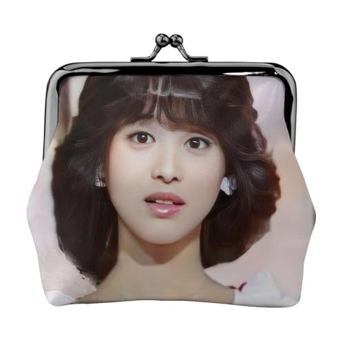 松田聖子 (6) ボディバッグ キーケース メガネケース ハンドバッグ 収納袋 吻? 女性用 革財布 小銭入れ 多機能 化粧ポーチ 11.5×10.5×3cm