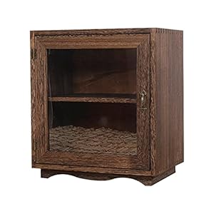 Desktop Kleiner Schrank, Retro Staubfeste Hautpflegeprodukte Teetasse Lagerschrank Japanische Stil Essen Kabinett Fahrzeugaufbewahrung Eignet Sich Für Büro Teeraum Speisesaal Wohnzimmer Studierraum