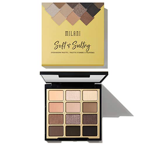 Milani Soft & Sultry Eyeshadow Palette (0.48 Ounce) 12 Cruelty-Free Smoky Matte & Metallic Eyeshadow Colors For Long-Lasting Wear #TOP3