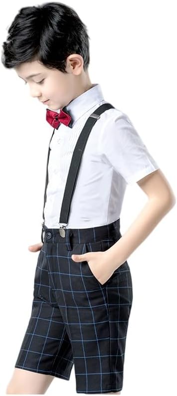 Boy Shorts Stretch School Uniform Clothes Kids Flat Front Dress Casual Shorts with Pockets for Summer - Image 5