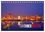 Container Worlds (Desk Calendar 2026 DIN A5 Landscape), CALVENDO Monthly Calendar: Ships, Ports, Colourful Boxes