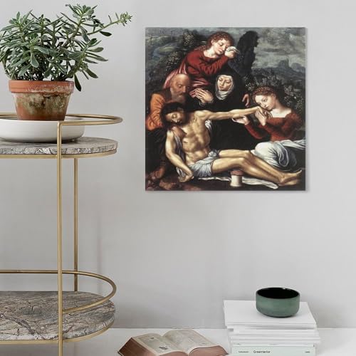Toile Jan Van Hemessen The Lamentation art de bureau sans cadre - 4
