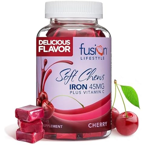 Fusion Lifestyle Iron Soft Chew Supplement, 60 Count Cover