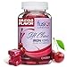 Fusion Lifestyle 45 mg Iron Supplement Cherry Flavored Soft Chew Plus Vitamin C, Helps Fight Iron Deficiency, Anemia, and Fatigue, 2 Month Supply, 60 Count