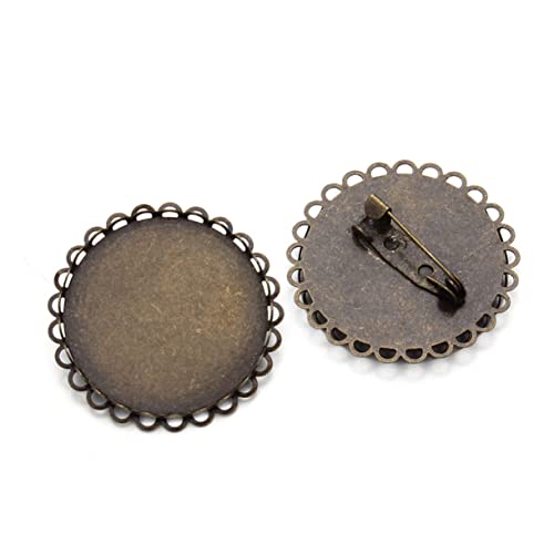 Broches DIY base insignia antigua Homoyoyo para alfileres soporte de joyería artesanal 6