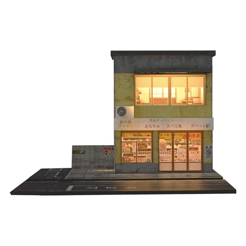 最安ショップ比較】 1/64 ジオラマ 日本のガレージモデル、LED照明付き