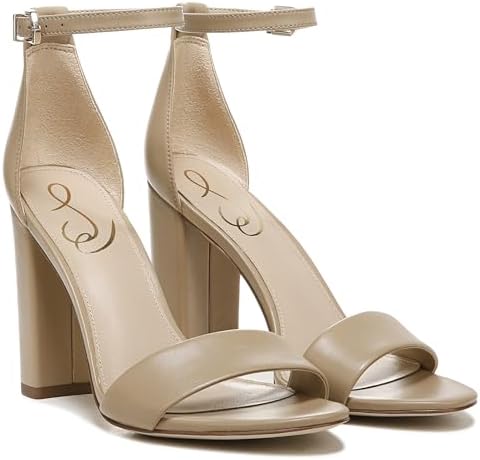 Sam Edelman Yaro Ankle Strap Sandal Heel Classic Nude Leather 11.5 M - 2