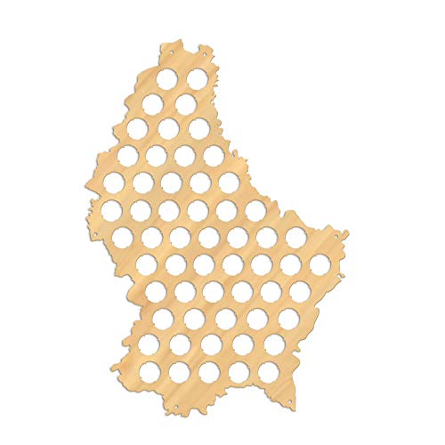 Carte bière Luxembourg cadeau pour lui original tableau capsule M0019