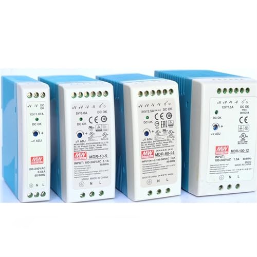 Image of Rail Mounted Switch Power Supply MDR-10 20 40 60 100W-5 12 24V Output Industrial DIN