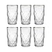Produktbild BUTLERS 6er Set Longdrinkgläser mit Goldrand 460ml Vintage Gläser Kristalloptik mit Prägung - UPSCALE - Wassergläser Cocktailgläser Set | Trinkgeschirr für Tee, Eiskaffee, Limonade