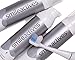 Smileactives Vibrite Sonic Electric Toothbrush Heads, 3 White/Blue Replacement Brush Heads with Firm Tip Bristles for Teeth Whitening and Cleaning, Helps Remove Plaque (Not Compatible w/Wave Version)