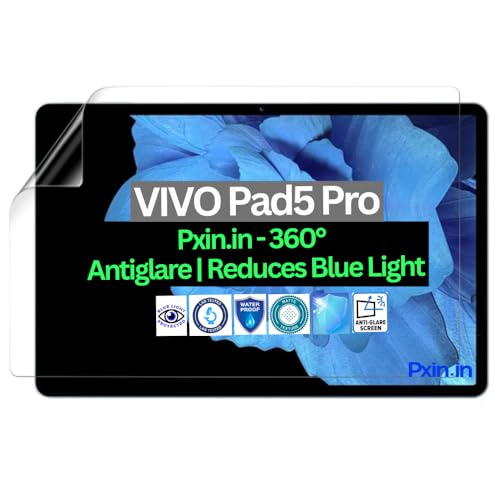Image of Pxin Tablet Anti Bluelight and Anti Glare Screen Guard compatible with VIVO Pad5 Pro | BLUVLightblock Tech | Scratch Proof | Prevents bluelight | Eye Protection | No Dry Eyes