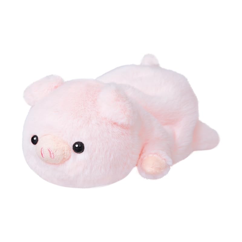 Amazon.co.jp: くたくたぺったん 動物ぬいぐるみ 全長約14㎝ (みにぶた