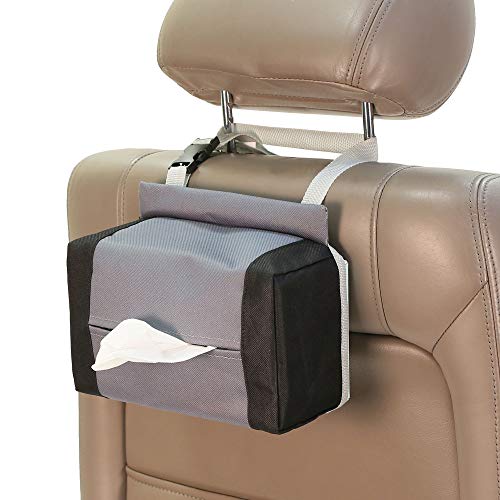 Image of FH Group E-Z Travel Napkin Tissue Dispenser Holder Fits Most Cars, SUVs, Trucks, and Vans Blue