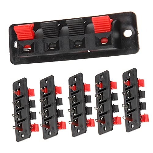 Gadpiparty 6stücke Kabelverbinder Für Stereo-Lautsprecher-anschlussklemmen Anschlusskabelverbinder Kabelverbinderklemmen Für Verstärker Terminal Bindung Stecker Installieren Und Sicher Zu Ver