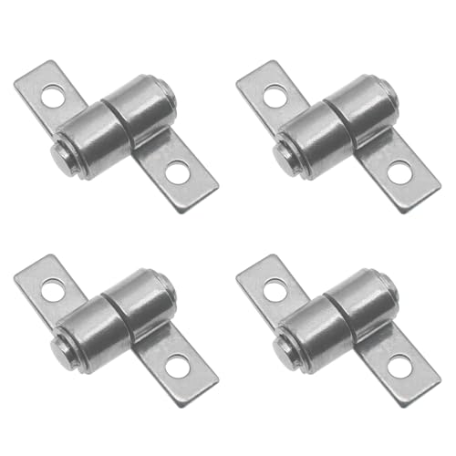 GWYAN 4 Pcs Stainless Steel 360 Degree Damping Hinge Torque Friction Type Positioning Hinges 360 Torque Hinge Shaft Suitable for Office Equipment, Laptops, Protective Covers, Control Panels, etc