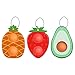 Ainiv Semplice Giocattolo Fidget Fossetta, Mini Giocattolo Fidget Portatile in Confezione da 3, Avocado Ananas Fragola Giocattolo Antistress per Bambini Adulti Sollievo dall'Ansia Autismo
