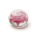 Dandelion Collective LLC Rose Paperweight - Glass Crystal Hand Made (Pink)