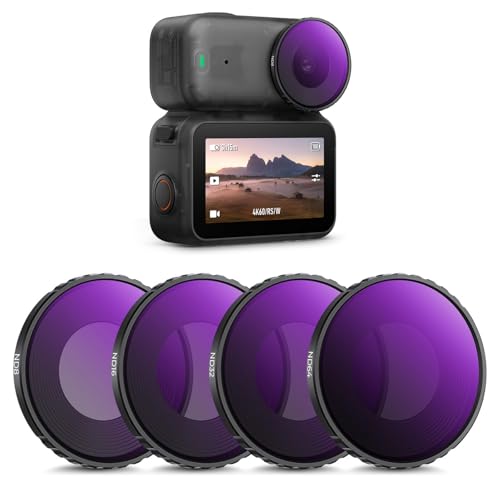 K&F Concept Osmo Nano 専用 NDフィルター セット (ND8+ND16+ND32+ND64) 減光フィルター レンズフィルター レンズ保護 AGC光学ガラス 高透過率 プロテクトフィルタ 28層ナノコーティング 撥水防汚 装着簡単