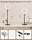 Railee Ringlicht mit Stativ Handy 6 Zoll Tisch LED Ring Light Selfie Ringleuchte Dimmbares Ansteckleuchte für Comptuer Monitor Zoom Meeting Streaming Vlog