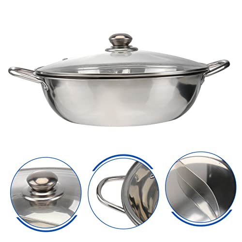 Olla para inducción con tapa de acero inoxidable 28 cm miniatura 2