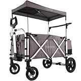 FUXTEC FX-CTL900 Premium Gris, Carrito Plegable Original para niños. Ideal jardín, Playa o Ciudad. Empuja o Tira. Carga hasta 75 kg.