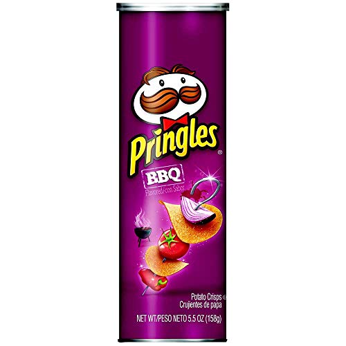 Pringles BBQ Potato Crisps, 5.5 Ounce -- 14 per case.