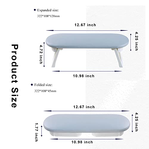 Lxiangn Foldable Nail Arm Rest Cushion Professional Pu Leather Nail Stand Manicure Holder Hand Rest Pillow With Soft Nail Art Table Mat Pad For Nail Technician Salon Home #TOP1