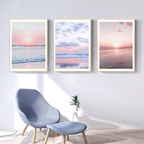 Vue de la plage de Bali en affiche triptyque pour habiller un grand mur vide