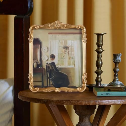 Image of Vintage Picure Frame 10x12 Antique Victorian Gold Bronze Wall Decor