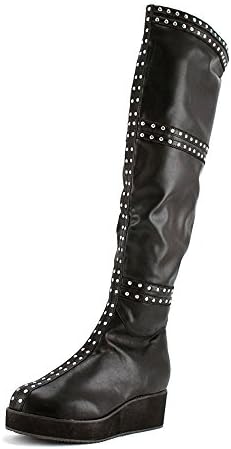No Difference Bleeker Platform Womens Size 8 Black Fashion Over the Knee Boots