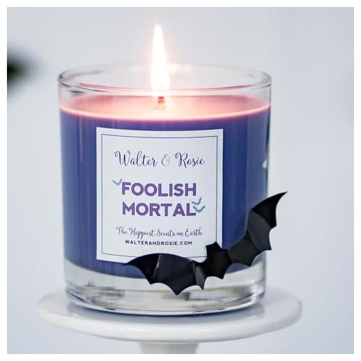 Walter & Rosie Candle Co. - Foolish Mortal 11oz Scented Candle Inspired by Disney Scents - Smell Like Disney Resorts - The Happiest Scents on Earth - Soy Blend - Up to 40 Hrs