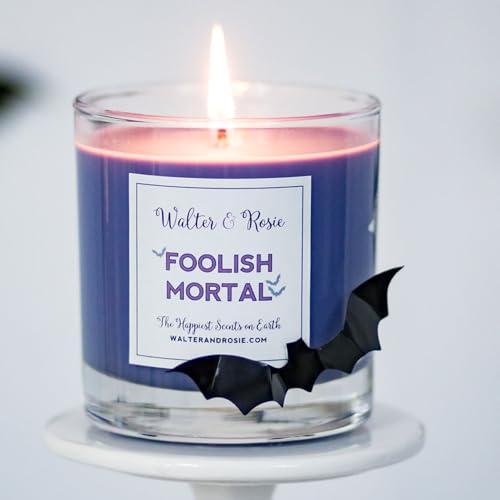 Walter & Rosie Candle Co. - Foolish Mortal 11oz Scented Candle Inspired by Disney Scents - Smell Like Disney Resorts - The Happiest Scents on Earth - Soy Blend - Up to 40 Hrs