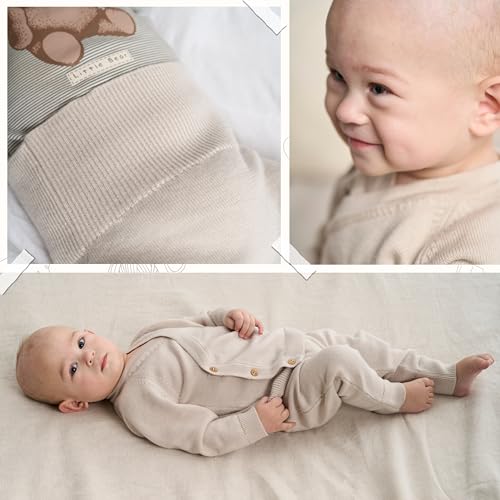 Livella | Bundhose & Wickeljacke aus 100 % Merinowolle – Baby Set in Altrosa (Gr. 62–74) – Mitwachsend, OEKO-TEX zertifiziert, temperaturausgleichend, hautfreundlich & maschinenwaschbar