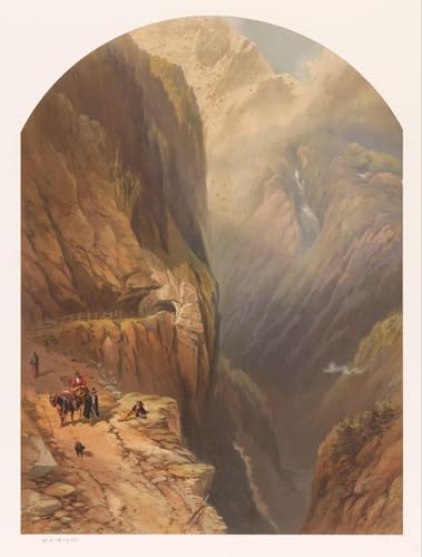 Affiche et gravure impression sur toile vue col de Tête Noire Suisse pour salon 60x90cm
