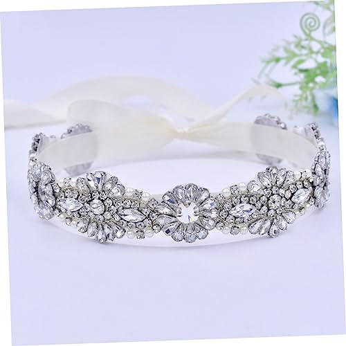 Ceintures de robe de mariée avec strass brodé pour style chic